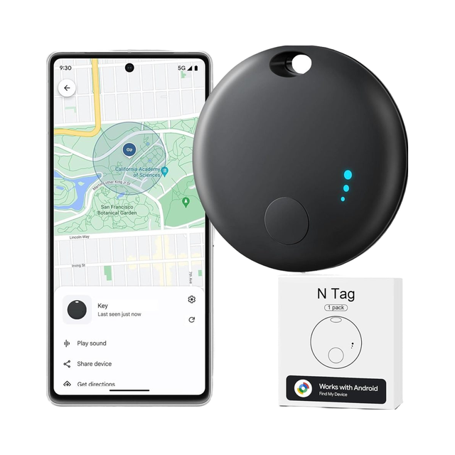 WESOLVET N Tag GPS Tracker Smart Tracking Tag for Android Google Find My Device Compatible Plastic CR2032 Battery Locator