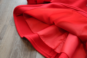 Robes-manteaux d'hiver en laine unie rouge pour filles, style Karen, avec accessoires en perles - Product Image 6