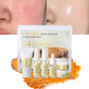 Du Lịch Mini Nghệ Chăm Sóc Da Bộ Hàn Quốc Sản Phẩm Mụn Trứng Cá Điểm Tối Loại Bỏ Giữ Ẩm Tumeric Du Lịch Chăm Sóc Da Thiết Lập Nhãn Hiệu Riêng - Product Image 5