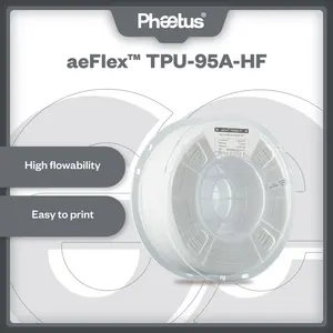 Phaetus AeFlex TPU-95A-HF Material Flexible para Impresión 3D, Filamento de 1.75mm y 1kg, Filamento 3D, Material para Impresión 3D - Product Image 2
