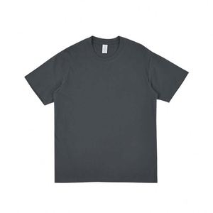 Custom Silk <b>Screen</b> Printing 230gsm Heavyweight Oversized Tshirt 100% Cotton Plus Size Crew Neck Men's Solid Color T-Shirts - Product Image 4