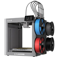 Stampante 3D Flashforge C5 Creator 5 con 4 Testine Multicolore PLA, Nuova Stampa Multi-Materiale ad Alta Velocità 600mm/s Senza Rifiuti e Senza Purge