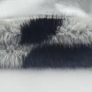 hot selling high quality print fox faux fur 1200g fabric for winter woman collar