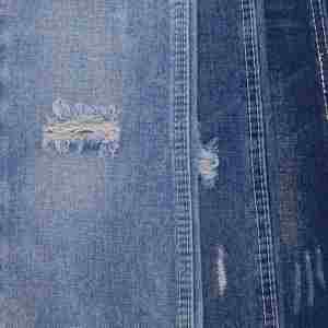 Nhà Máy Trực Tiếp 14Oz Vải Vải Denim Vải 75% Cotton 25% Poly Unisex Không Căng Màu Xanh Không Thấm Nước Túi Giày Đồng Bằng Chàng Trai Cô Gái - Product Image 5