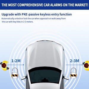 Shock Sensor Smart Start System Push Button <b>Switch</b> Keyless Entry System Car Alarm - Product Image 6