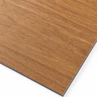 Tapis de sol en caoutchouc imperméable à l'eau, résistant à l'usure, antidérapant, facile à nettoyer, à grain de bois, pour salle de sport et studio de danse