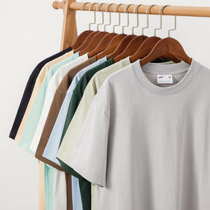 Toptan 240gsm 100% pamuk boş tshirt damla omuz yüksek kaliteli t-shirt grafik boy t shirt erkekler için - Product Image 2