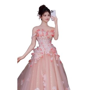 S2714L <span class=keywords><strong>abito</strong></span> rosa <span class=keywords><strong>monospalla</strong></span> di fascia alta fiore di fidanzamento festa di compleanno ospite <span class=keywords><strong>abito</strong></span> <span class=keywords><strong>da</strong></span> <span class=keywords><strong>cerimonia</strong></span> di formazione <span class=keywords><strong>abito</strong></span> <span class=keywords><strong>da</strong></span> sera <span class=keywords><strong>da</strong></span> sposa - Product Image 5