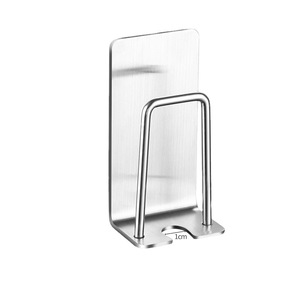 Stainless Steel Toothbrush Holder Wall Mounted No Drill Space Saving Bathroom Organizer Single Unit Elegant Silver - Product Image 2