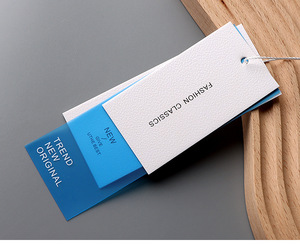 Tùy chỉnh Hàng may mặc không thấm nước hangtags nhãn Swing thẻ cho quần áo giấy các tông treo thẻ với logo thương hiệu in - Product Image 6