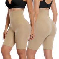 Shorty gainant taille haute sans couture, culotte sculptante, rehausseur de fesses, amincissant la taille, sous-vêtement de tous les jours, shapewear sculptant