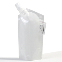 Sac debout en plastique réutilisable personnalisé savon liquide vaisselle détergent à lessive emballage coin pochettes blanches à bec