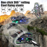 Avion télécommandé RC, jouet volant, avion de chasse en mousse 2.4G avec lumière