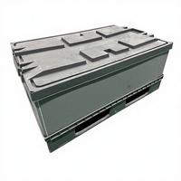 Conteneur d'expédition pliable intelligent en plastique, boîte de stockage, palette de manutention, paquets de manchons méga