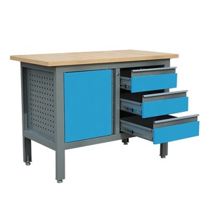 Heavy Duty Work Bench Tool Drawer Cabinet Workshop Table