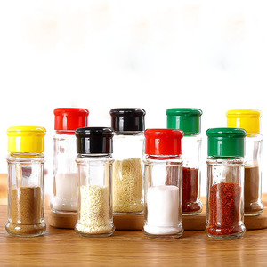 Wholesale Low Price 100ml Clear Eco-friendly Stackable Glass Seasoning Bottle with Plastic Lid for <b>Spice</b> Chili Pepper Storage - Product Image 4