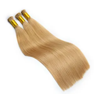 wholesale I tip human hair extensions raw virgin 100% remy i-tip hair Peruvian human hair extensions made in xuchang factory