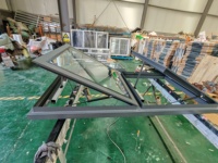 Fenêtre de toit motorisée en alliage d'aluminium sur mesure, télécommandée, double vitrage, étanche, pour véranda de villa