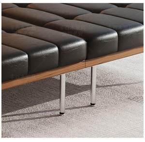 Canapé-lit haut <span class=keywords><strong>de</strong></span> gamme en bois et cuir, design créatif, pour salon, avec accoudoirs, luxe moderne, pour la maison - Product Image 3