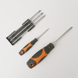 Jeu de tournevis en acier au chrome-vanadium, 10 pièces, métrique, tête plate, Phillips, kit d'outils ménagers, antidérapant, magnétique - Product Image 1