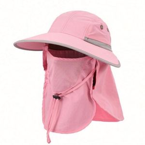 Chapeaux de pêche et de ferme imperméables et respirants à large bord pour hommes et femmes, protection solaire estivale, avec ouverture pour queue de cheval, vente en gros - Product Image 2