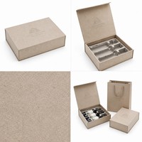 Caja de Regalo para Tres Botellas de Vino, Estilo Libro, Personalizada, con Inserto de Pulpa Moldeada, para Empaque de Licores en Cartón Rígido