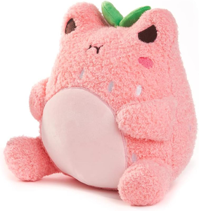 Kawaii Fraise Wawa Super Doux Grenouille Mignonne Habillée En Fruit Collection Animal En Peluche En Peluche Jouet - Product Image 4