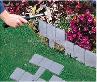Pembatas Taman Batu, Pagar Taman, Pembatas DIY Dekoratif untuk Bedeng Bunga dan Rumput