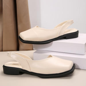 Sandales à bout ouvert pour femmes, nouvelle mode, style français, Mary Jane, semelle épaisse, rétro, commerce extérieur britannique, été, dessus en PU floral, grande taille - Product Image 6