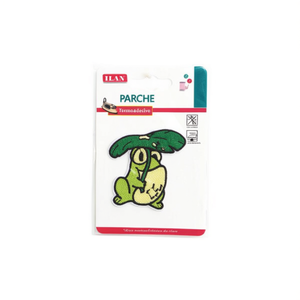 Patch en tissu Ilaan Frog 5,7x6cm, appliqué thermocollant pour vêtements - Product Image 2