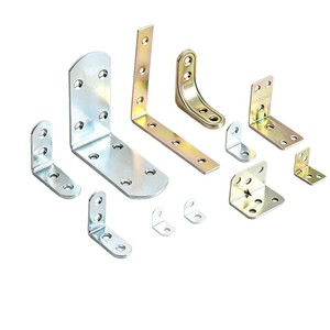 Soporte de Esquina de Hierro, Acero Laminado en Frío, 90 Grados, Forma de L, Conector de Soporte de Estante de Alta Resistencia, Diseño Moderno y Simple - Product Image 2