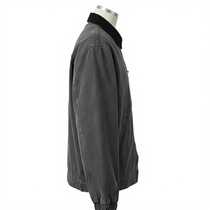 Veste homme coupe classique, sur mesure, en toile vintage, style mécanicien, pour le travail, fabriquée par le fabricant. - Product Image 4