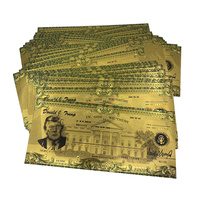 Benutzer definierte personal isierte Diamond Check America Golden Ticket Gold Banknote Vip TRB Mitglieds karte prüft Trumb Note für Geschenk