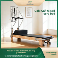 Reformers de Pilates en bois de chêne pour la rééducation, Reformer demi-tourneuse pour cliniques de physiothérapie