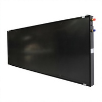 Collecteur solaire à plaque plate en cuivre durable 2,0 m, revêtement noir, soudure ultrasonique, pour eau pressurisée, extérieur, garage
