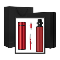 Juego de Regalo 4 en 1 de Moda: Termo, Paraguas, Memoria USB y Bolígrafo, Personalizable, Nuevo