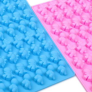 Moule en silicone 48 cavités <span class=keywords><strong>mini</strong></span> dinosaures pour bonbons gélifiés, qualité alimentaire, mignons moules à chocolat et bonbons en forme de dinosaures, vente en gros directe usine - Product Image 4