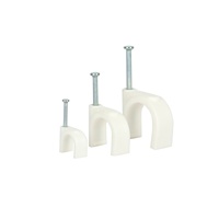Clips de câble plat et clips à clous PE de marque Wenzhou HONT 9 mm Noir Blanc Gris Accessoires électriques de qualité supérieure 100 pièces/sac
