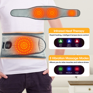 Elektrische Verwarming Lumbale Massage Riem Trillingen Warm Kompres Taille Massageapparaat Voor Onderrug Pijn Verlichting - Product Image 3
