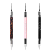 Nouveau de l'usine : Stylo à double tête pour strass et cire à points, double usage, pour la pose et le retrait de strass, outils de nail art