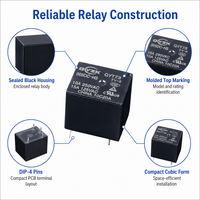 Relais électromagnétique scellé 5VDC 10A 250VAC DIP-4, relais de puissance 30VDC 0.36W pour carte PCB, relais pour distributeur automatique