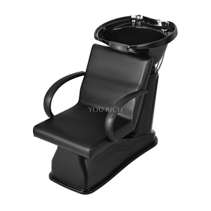 وحدات غسيل الشعر للصالونات مع حوض شامبو مائل وكرسي، كرسي شامبو مريح مع مساند للذراعين - Product Image 2