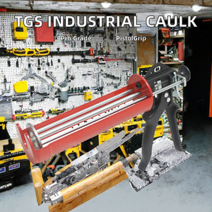 Pistola de calafateo manual TGS de grado industrial para sellado de juntas de vidrio, silicona y cinta esquelética, para bricolaje - Product Image 2