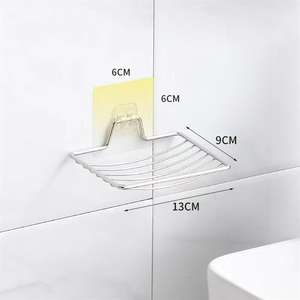 Support mural en acier inoxydable pour savon, avec ventouse, étanche et antirouille, pour douche et baignoire - Product Image 4