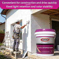 Vente directe d'usine - Revêtement imperméable en polymère acrylique pour murs extérieurs - Revêtement flexible pour sols et surfaces murales