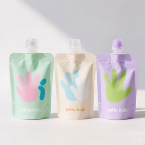 Bolsa de embalaje autosellante de 3 lados con flor de semilla superior con cremallera de holograma cosmético transparente holográfico impreso personalizado - Product Image 2