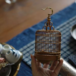 Jaula de bambú en miniatura estilo chino, una pequeña jaula de bambú para jugar, adecuada para grillos y mascotas de té. - Product Image 3