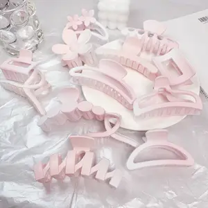 Summer Accessories Sweet And Lovely Hair Clip With Gradient Color Hairpins Hair Claws Set Simple Style For Women Korean