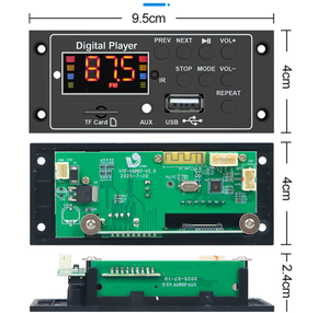 Décodeur audio MP3, module radio BT 5.0, carte de décodage audio avec affichage numérique LED, accessoire audio de type carte - Product Image 4