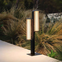 Lampu Taman LED Modern Berkualitas Tinggi Dua Kepala 1/2/3/4M Lampu Dekoratif Jalan Lanskap Taman